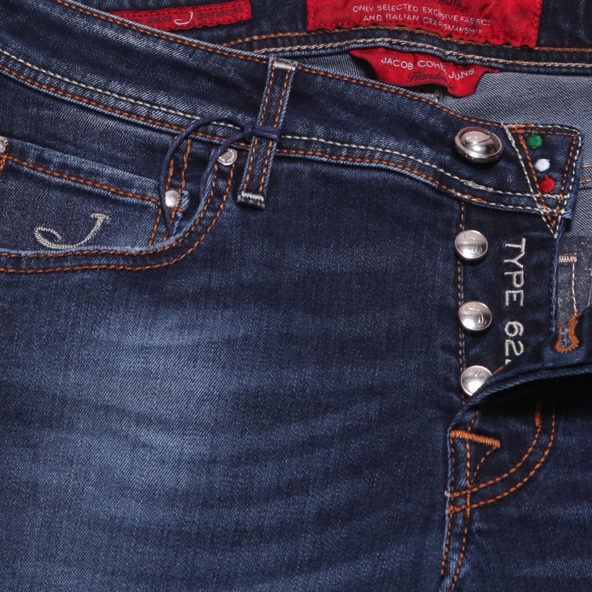 Denim Blue Solid Jeans - Slim - 38 