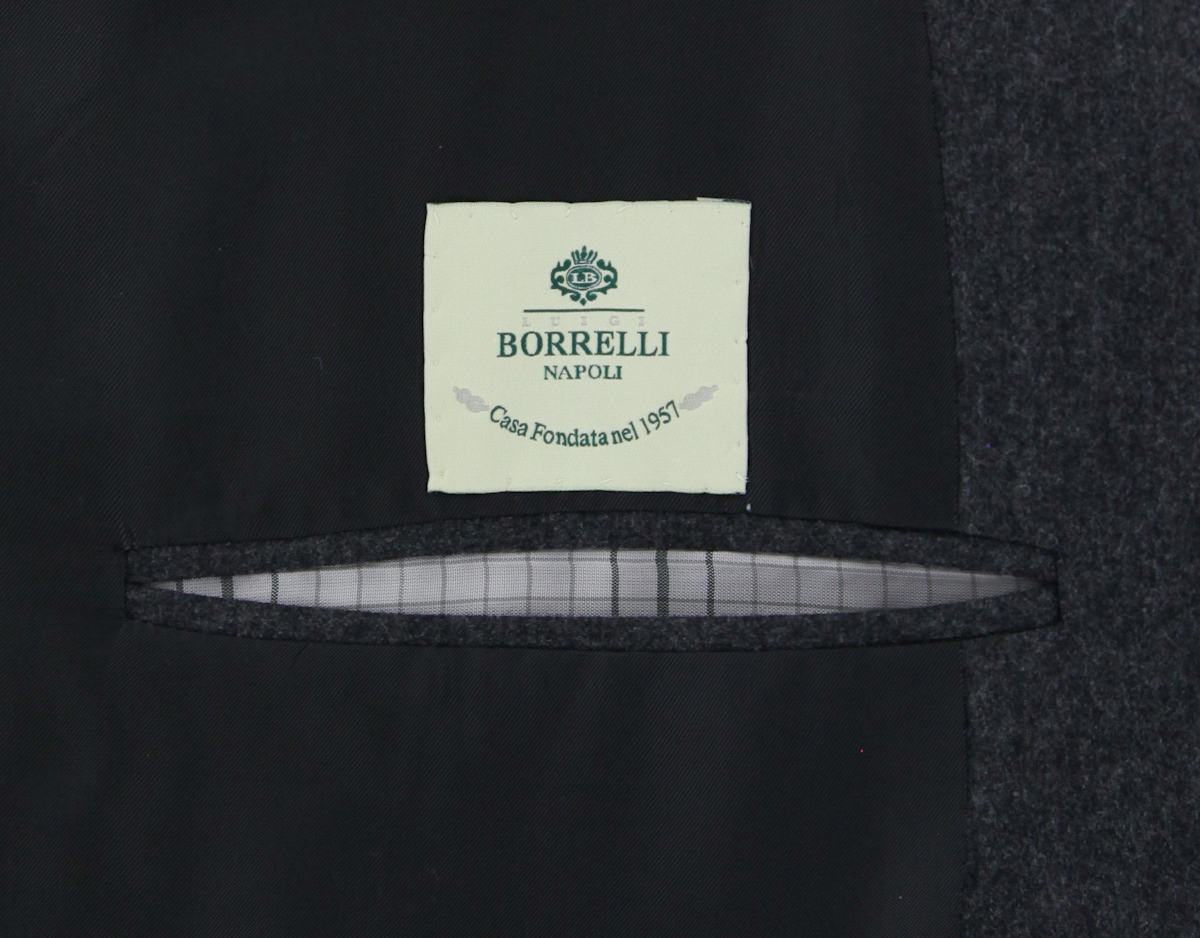 Borrelli Charcoal Gray Wool Solid Suit - (2018030813)